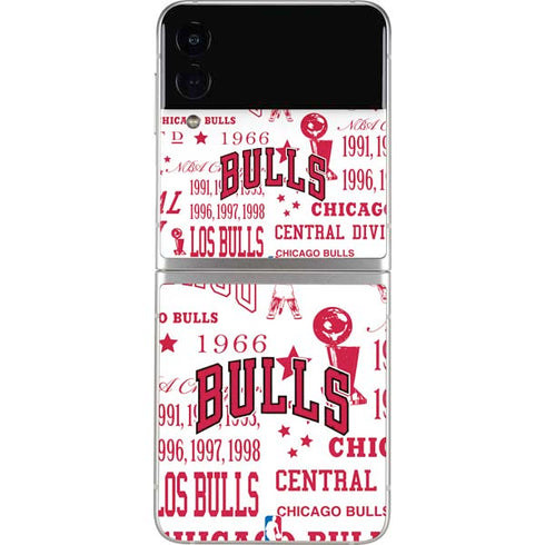 NBA Chicago Bulls Historic Blast Galaxy Z Flip4 5G Skin